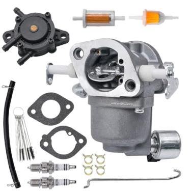 Imagem de JDLLONG Carburador 593200 595321 para trator G02826 44N877 Intek v-twin 24hp 724cc para cortador de grama Husqvarna 24v54 carburador com bomba de combustível