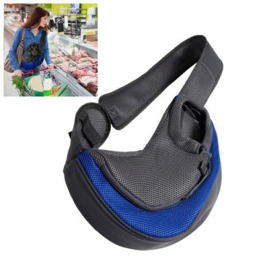 Imagem de Bolsa Canguru Gato Cao Cachorro Pet Carregador Mochila Costas Ombros A