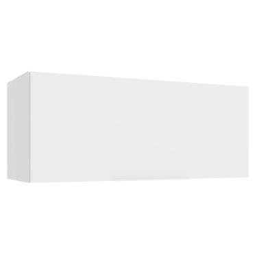 Imagem de Armário Aéreo para Quarto 80 cm 1 Porta Basculante Branco Neo Madesa