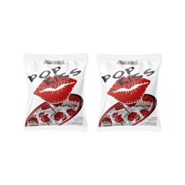 Imagem de Kit Pirulito pop kiss 500g 2 pacotes Florestal