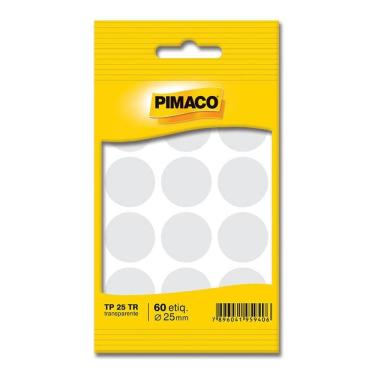 Imagem de Etiqueta adesiva TP25 transparente Pimaco