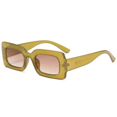 Imagem de Óculos de sol de armação pequena femininos e masculinos, vintage, clássico, retrô, com lentes coloridas, tendência da moda (C3)