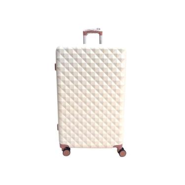 Imagem de Mala Grande 35Kg Expansível Branca Diamond Ultra Leve