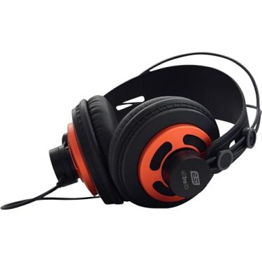 Imagem de ESI 10 fones de ouvido profissionais extras de estúdio com fio – Fones de ouvido de estúdio para gravação de música – Fones de ouvido semiabertos para gravação de estúdio para gravação de música