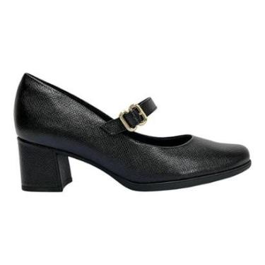 Imagem de Sapato Salto Médio Feminino Piccadilly 654063 Preto-Feminino