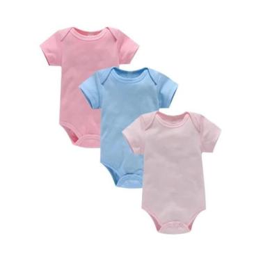Imagem de Macacão de Algodão para Bebê - Conjunto de Body de Verão (3 Peças), 3-
