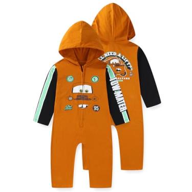 Imagem de Disney Macacão com capuz Cars Tow Mater para meninos e crianças grandes, Marrom, 5 Anos