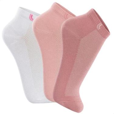 Imagem de Kit 3 Pares de Meias Lupo Feminina Cano Curto Algodão Lisa Premium, So