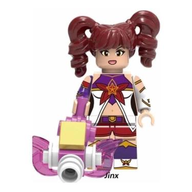 Imagem de Boneco Blocos De Montar Jinx Lol League Of Legends