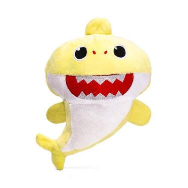 Imagem de Brinquedo de pelúcia Stuffed Animal Shark de 8,6 polegadas para crianç