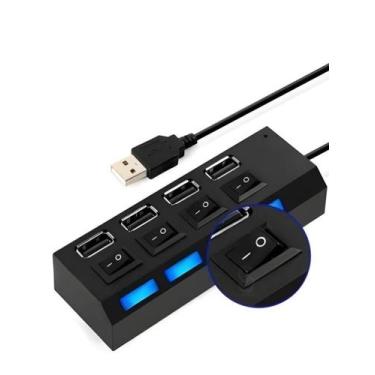 Imagem de Hub 4 Portas USB Com Controle Individual On Off Kapbom KA-H4U
