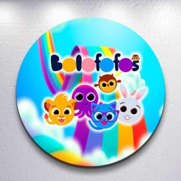 Imagem de Festa Fofo Bolinho infantil com painel redondo capa decorativa tamanho