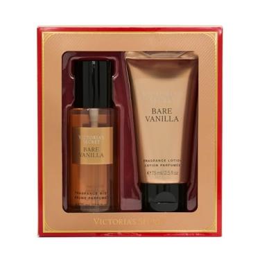 Imagem de Victoria's Secret Bare Vanilla Mini Fragrance Duo Conjunto de presente, notas de caxemira macia