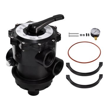 Imagem de fuabator SP071620T Válvula de filtro de areia multiportas, válvula de controle de encanamento de 5 cm compatível com filtro de areia Hayward Pro Series S310T2, S270T2, S310T2, S360T2 Vari-Flo Montagem