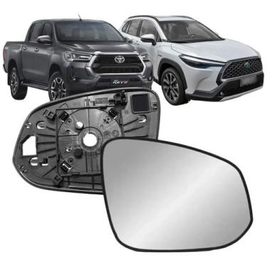 Imagem de Subconjunto Lente Base Retrovisor Hilux 2016 até 2024 Pickup Sw4 Corol