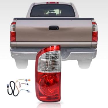 Imagem de Tektend Conjunto de luz traseira compatível com Toyota Tundra 2000-2006 com cabine dupla, estilo fábrica, caminhonete lanternas traseiras, lado do motorista