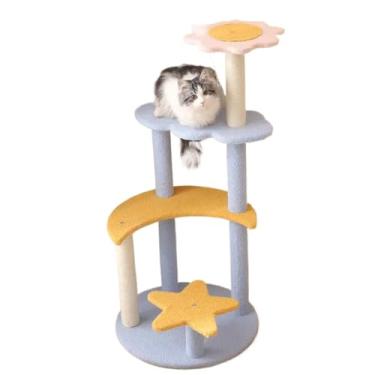 Imagem de Arranhador Para Gatos Árvore de Gatos Pet Multi Níveis Casinha Brinquedo Pet