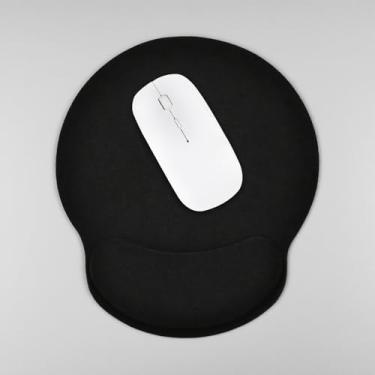 Imagem de Mouse pad ergonômico com descanso de pulso, mouse pad para jogos, suporte confortável para escritório, sessões de jogos, uso doméstico de computador (preto)