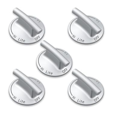 Imagem de Allstare WP74009147 Manípulos de fogão Peças de substituição para Whirlpool Jenn-Air Peças de Fogão Puxadores de Fogão 7733P389-60 JDR8880RDW JGR8775RDB Whirlpool Peças de Fogão a Gás de Fogão Puxador