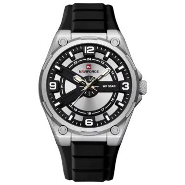 Imagem de Relógio De Pulso Esportivo Masculino Silicone De Quartzo á Prova D´agua Branco