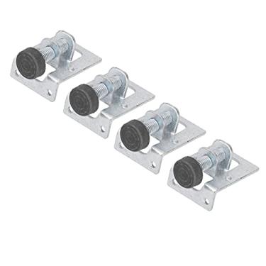 Imagem de ZJchao Almofada de Pés Ajustáveis, 4 Conjunto de Móveis Ajustáveis de Serviço Pesado Niveladores de Nivelamento Estável Pés de Mesa Ajustável Com 16 Parafusos para a Mesa de