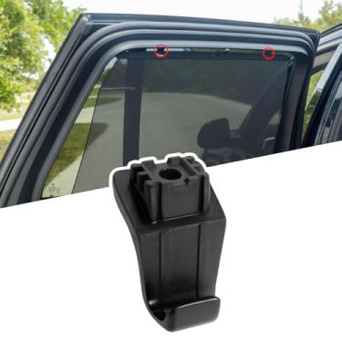 Imagem de Jaronx Compatível com gancho de para-sol de janela BMW para X5 G05 2018-2025 e X6 G06 2020-2025, guarnição de substituição de clipe de fivela de cortina de para-sol para janela traseira para BMW