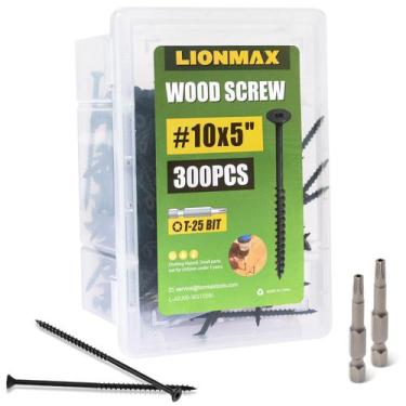 Imagem de Parafusos de convés LIONMAX 12,7 cm Madeira 10 x 12,7 cm 300 unidades 