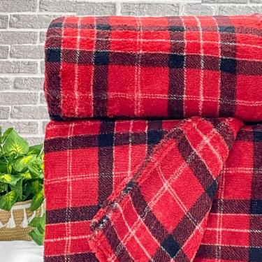 Imagem de Manta Casal Pop Xadrez Estampada Waterford