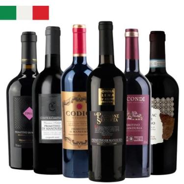 Imagem de Combo 6 GRFS Primitivo Di Manduria 750ml - Várias Marcas