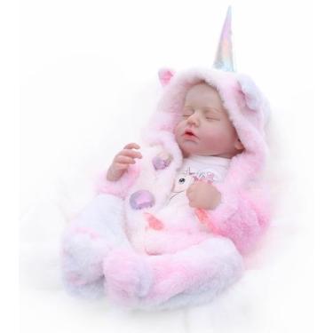 Imagem de Vinil feminino Reborn Baby Doll Cloveray de 51 cm com acessórios