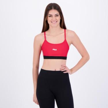 Imagem de Top Fila Train Elastic V Feminino Vermelho, M
