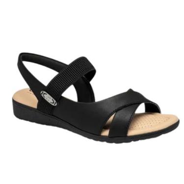 Imagem de Sandália Campesi Casual Anabela Conforto Feminina Preto - Campesí, Pre