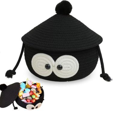 Imagem de Cesta de lanche pequena para armazenamento na despensa. Ideal para batatas fritas, biscoitos, pretzels e muito mais. Ótimo para prateleiras, brinquedos ou cestas de presente. Caixa de armazenamento