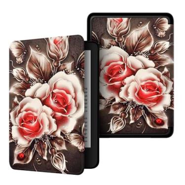 Imagem de Akacy Capa com padrão pintado para o novo Kindle de 6 polegadas (11ª geração - edição 2024/2022), capa protetora leve para Kindle edição 2024/2022 e-reader 11ª geração (33)