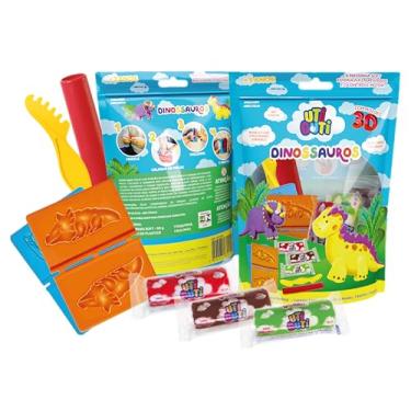 Imagem de UTIGUTI Kit de Massinha Soft, Dinossauros, 7 peças