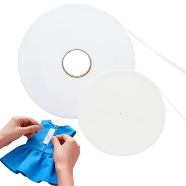 Imagem de letsinstyle Tiras de gancho e laço costuradas de 25 metros, tiras de nylon não adesivas de 0,78 cm de largura, prendedores de tecido, fita de interligação, tiras de fixação para roupas, costura