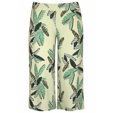 Imagem de Calça Pau a Pique Pantacourt Estampada Off White