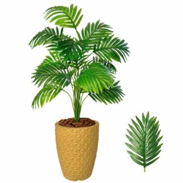 Imagem de Planta Artificial Palmeira Com Vaso Bege Completo - Plandec
