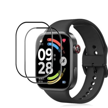 Imagem de NOUKAJU [Pacote com 2] Protetor de tela para Xiaomi Redmi Watch 6, protetor de SmartWatch, material PMMA, resistente a arranhões, protetor de tela para Redmi Watch 6 (vidro não temperado)