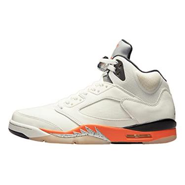 Imagem de Nike T nis de basquete masculino Air Jordan 5 Retro Se Cz5725, Preto, laranja e branco, 12