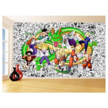 Imagem de Papel De Parede Dragon Ball Goku Vegeta Anime 3,5M Dbz127 - Você Decor