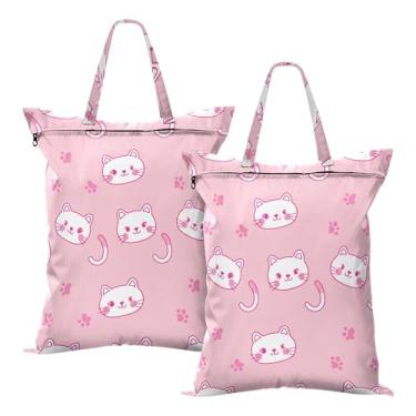 Imagem de SEHANY 2 peças de sacos grandes de lavanderia com alça, à prova d'água, bolsa de roupa para viagem e natação