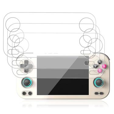 Imagem de Oshmirian 【Pacote com 3】 Protetor de tela para console de jogos portátil retrô Anbernic RG476H – vidro temperado 9H, antiarranhões, clareza HD, sensível ao toque, fácil instalação, antiimpressões