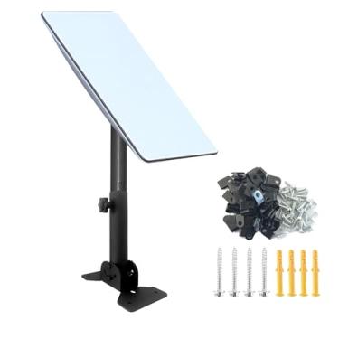 Imagem de JiaheRuitai Suporte Starlink, suporte de pivô ajustável, kit de montagem de pivô de teto, suporte externo ajustável para Starlink Kit de Internet por satélite compatível com antena retangular V2