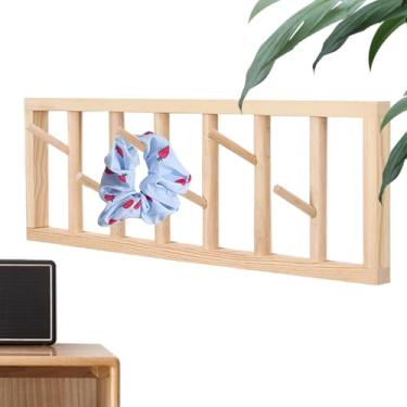 Imagem de Cabideiro De Parede Para Casacos,Suporte Rústico Poupa Espaço Cabideiro De Parede | Prateleira Decorativa Para Cabides,Para Entrada Sala De Estar Cozinha Casa Escritório Quarto