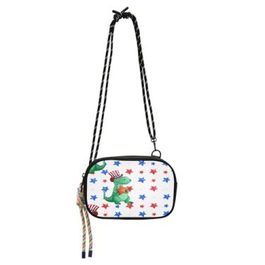 Imagem de STAYTOP Bolsa tiracolo pequena de dinossauro de desenho animado para mulheres e homens, mini bolsa de viagem - dinossauro de desenho animado fofo