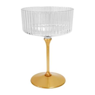 Imagem de ZOMUIA Copos de cupê canelados, 6 peças, copos de plástico champanhe de 293 ml, copos de coquetel de acrílico destacáveis, copos de martini de plástico para bar, vinho, sobremesa, copos de coquetel