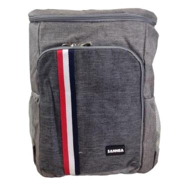 Imagem de Mochila Térmica Cooler 25L Cinza Para Bebidas