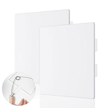 Imagem de Morvat Painel de acesso de mola ajustável, serve para 20 x 20 x 30 cm, para teto e drywall, plástico ABS durável resistente e fácil instalação, placa de cobertura de orifício de parede para