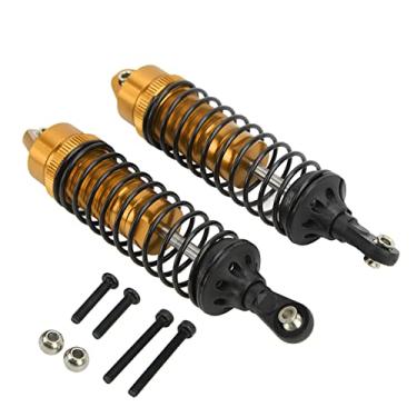 Imagem de aqxreight 2 Peças de Amortecedores Dianteiros e Traseiros para Caminhão JLB 1/10 Série RC Amortecedor de Suspensão Traseira DianteiraRed para Corrosão Máxima Experiência Equilibrada Qualidade